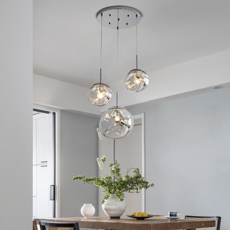 Éclairage pour îlot de cuisine 3 lumières