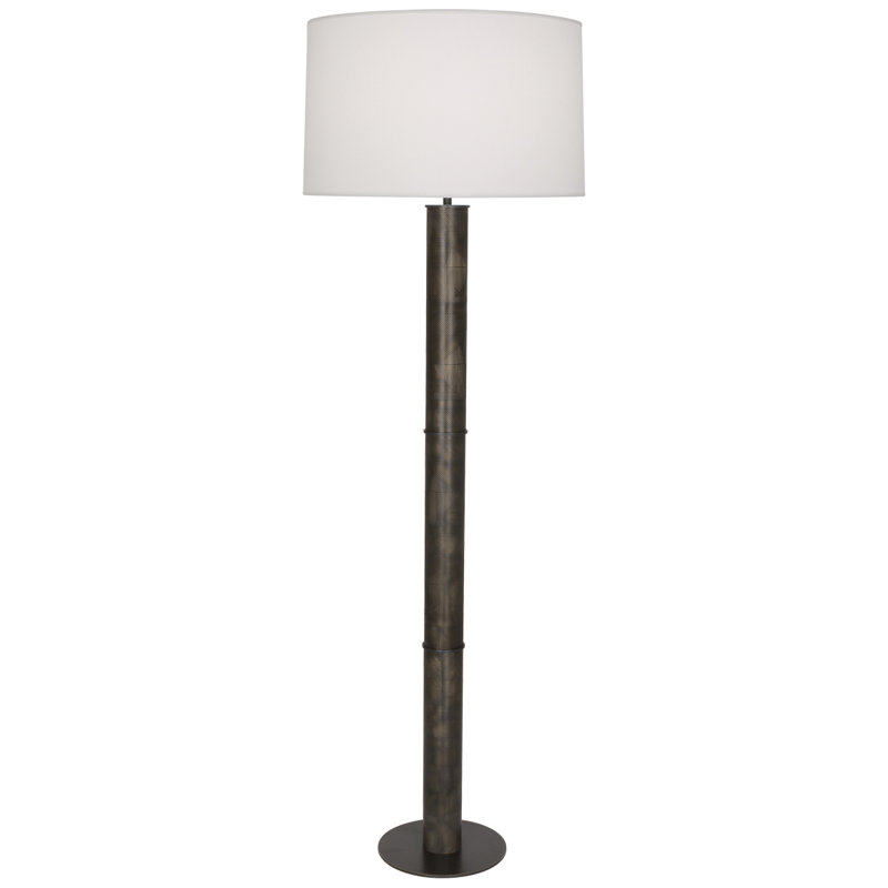 Lampe sur pied en laiton antique, Bronze