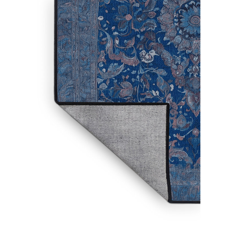 Machine Washable Gray Area Rug, Rectangle 8' x 12'