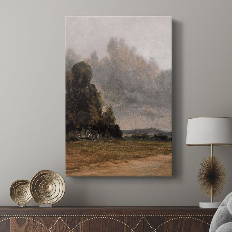 Paysage rétro CCLI - galerie Cavas, H 36 po x l 24 po