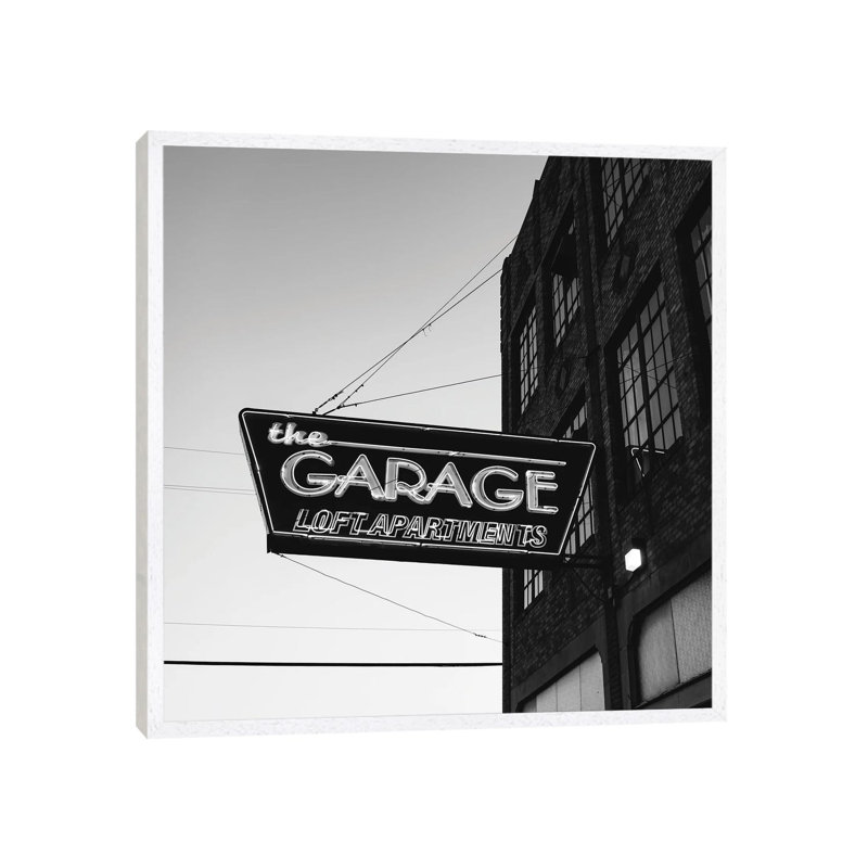 Downtown Okc II by Bethany Young - Print on Canvas, White Framed, 93.98cm H x 93.98cm W x 3.81cm D