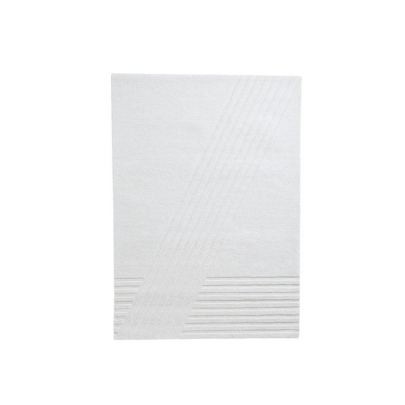 Off White Kyoto Rug, Rectangle 5'5" x 7'8"