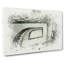 Rectangular Staircase In Abstract - Wrapped Canvas-55340858