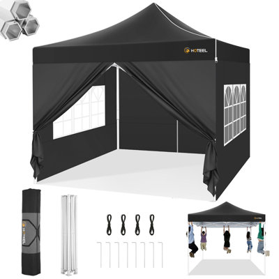 10x10 Pop Up Canopy Tent Heavy Duty with 4 Sidewalls