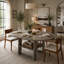 43.3"-59" Extendable Round Dining Table,Round-to-Oval Kitchen Table with Built-In Flip-Up Extension Leaf