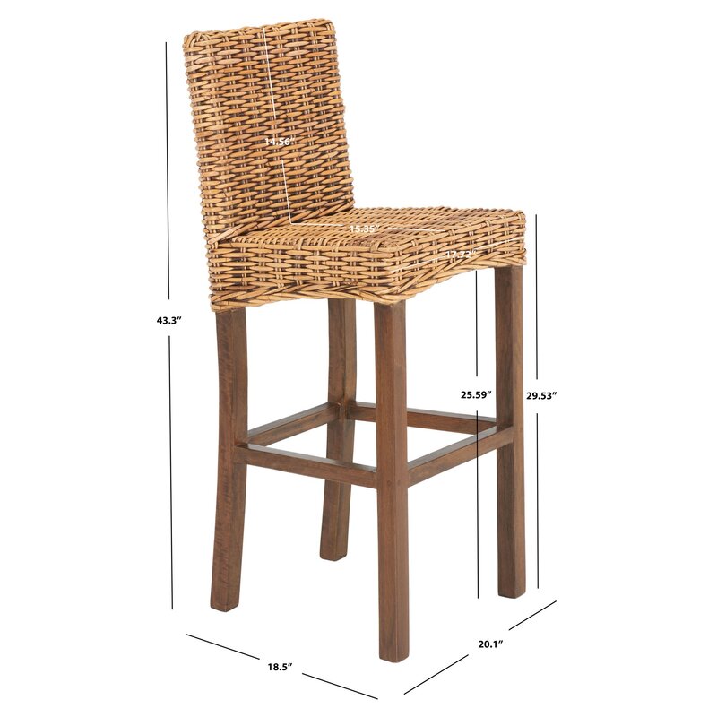 Bayou Breeze Normandie 29.50'' Bar Stool & Reviews | Wayfair