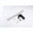 Single Handle Waterfall Faucet For Bathroom - Matte Black, Rectangular Spout, Stainless Steel, Easy Installation Black Tap Control, , Made Of Steel