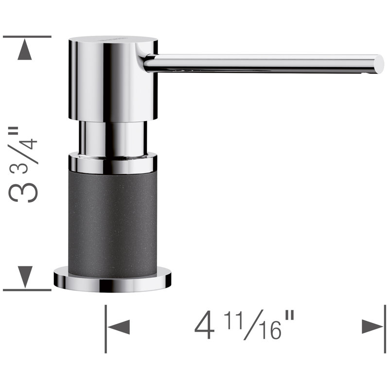 Lato Soap Dispenser, Anthracite