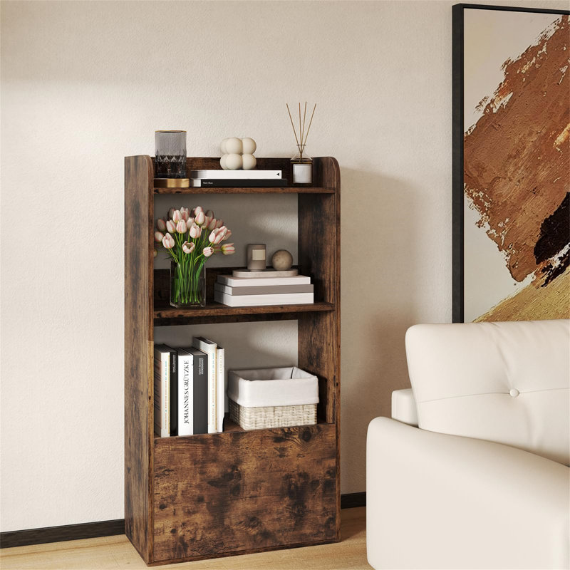120cm H x 55cm W Bookcase, Rustic Brown