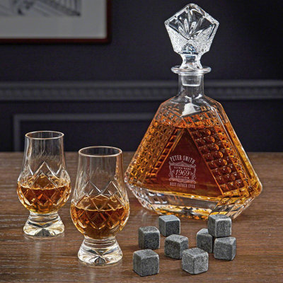 Ensemble de carafe à décanter en cristal Devonshire