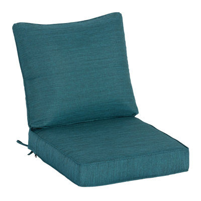 Ensemble de coussins de siège d'extérieur / d'extérieur à assise profonde 23 po x 25 po (ensemble de 1) - Conception résistante à l'eau