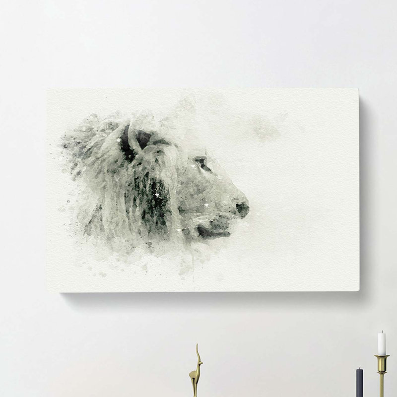 A Lion In Abstract - Wrapped Canvas, 50cm H x 76cm W x 3cm D