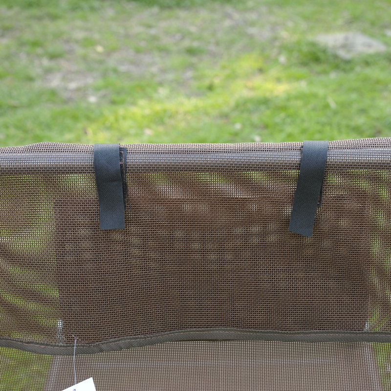 Chaise longue inclinable pliante avec appui-tête, Argent argent, Brun