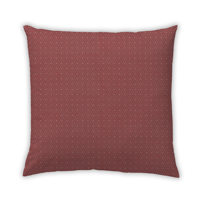 Polka Dots Throw Pillow, Brown, Microsuede