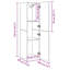 Steini 110cm H Media Shelves