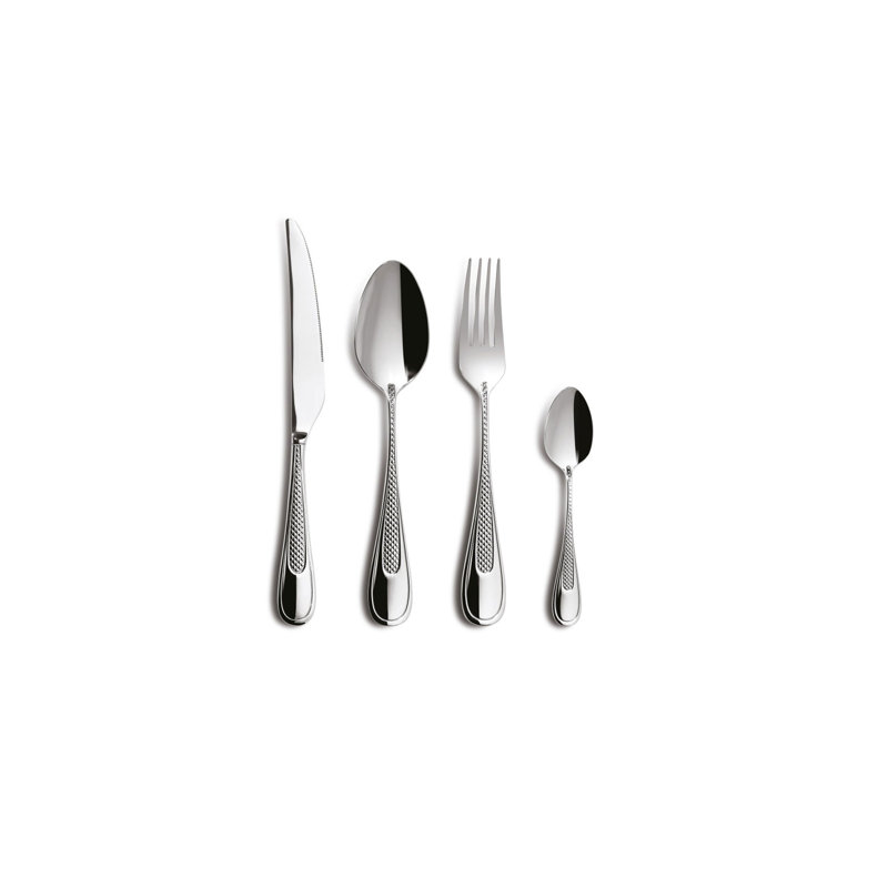 Lark Manor 24-piece Palma cutlery set, 18/10 stainless steel, silver-colored, 6536