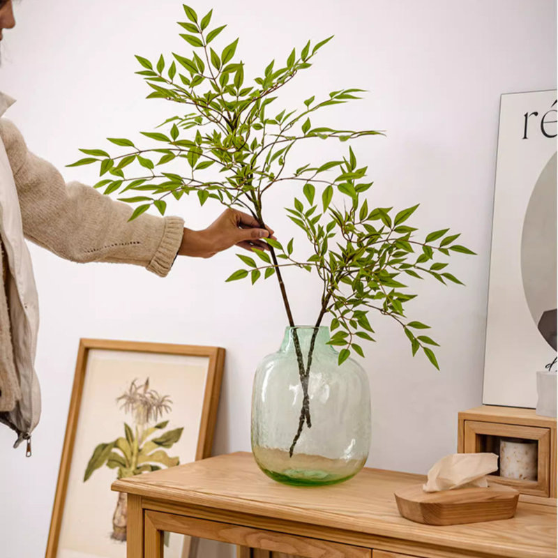 Tige de feuille verte Nandina, 5