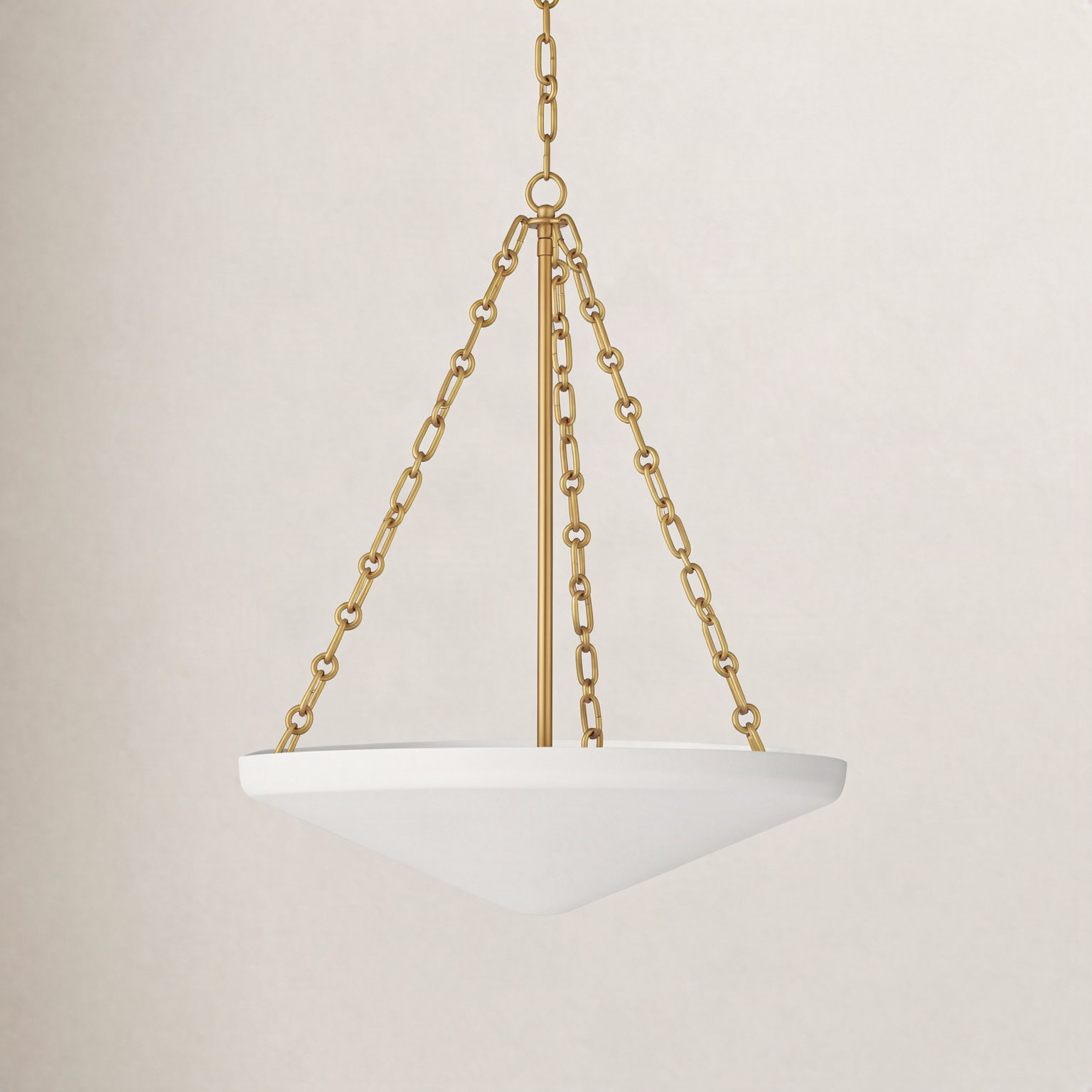 Laroche Steel Dimmable Pendant, 28" H x 23.5" W x 23.5" D