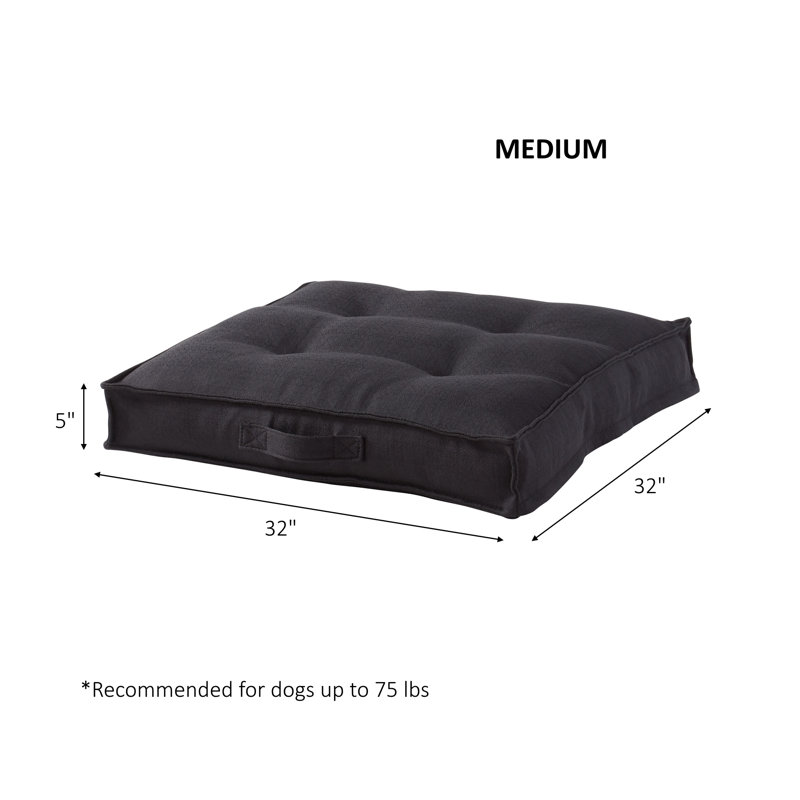 Lit pour chien Longwood, Moyen (l 32 po x P 32 po x H 5 po), Noir