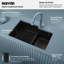 Évier de cuisine à double cuve encastrable Karran Quartz 32 po x 21 1/4 po 60/40-49947633