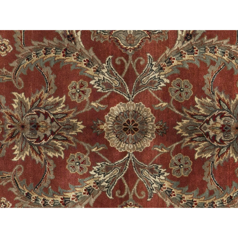 Tapis rouille et ivoire de haute qualité noué à la main