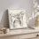 Dalmatien croquis de chien abstrait, illustrations d'animaux réalistes, décor panoramique, terre encadrée