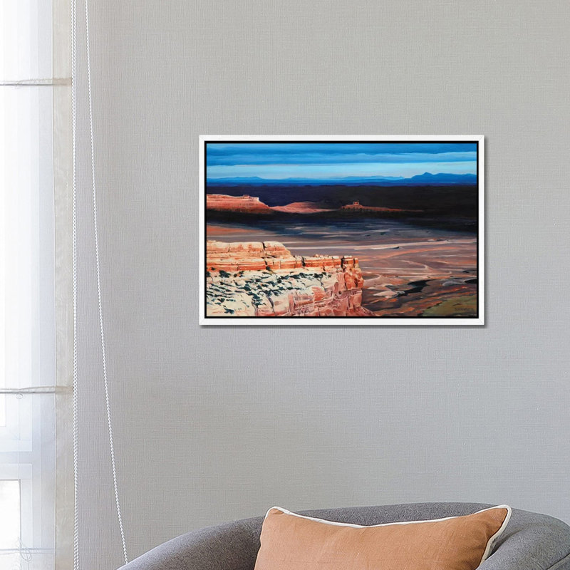 Monument Valley At Sunset by Nick Savides - Gallery-Wrapped Canvas Giclée on Canvas, 66.04 cm H x 45.72 cm W, White Framed