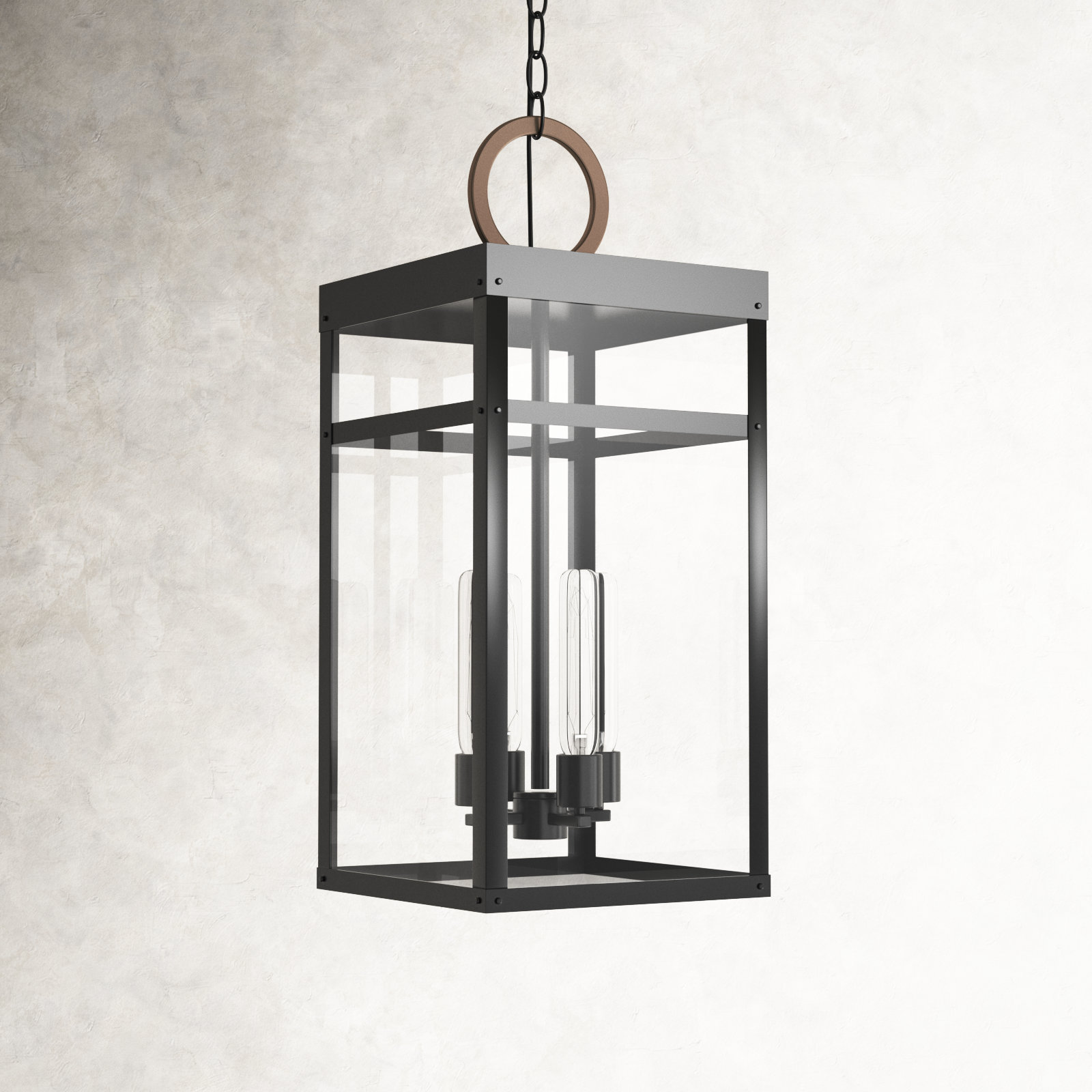 Alcy 4 Light Glass Dimmable Pendant