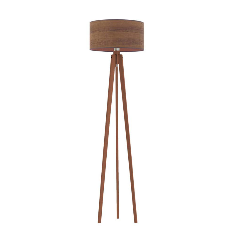 Wilburn 149cm Tripod Floor Lamp, Rustic, Brown