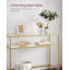 Sebero 100cm Glass Top Console Table-347956751