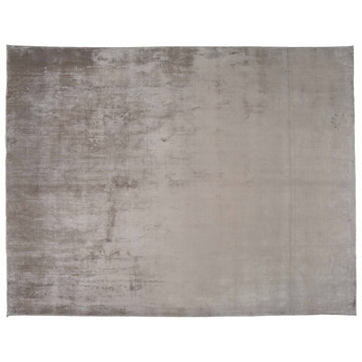 One-of-a-Kind 9' X 11'9" New Age Viscose Area Rug in Light Gray