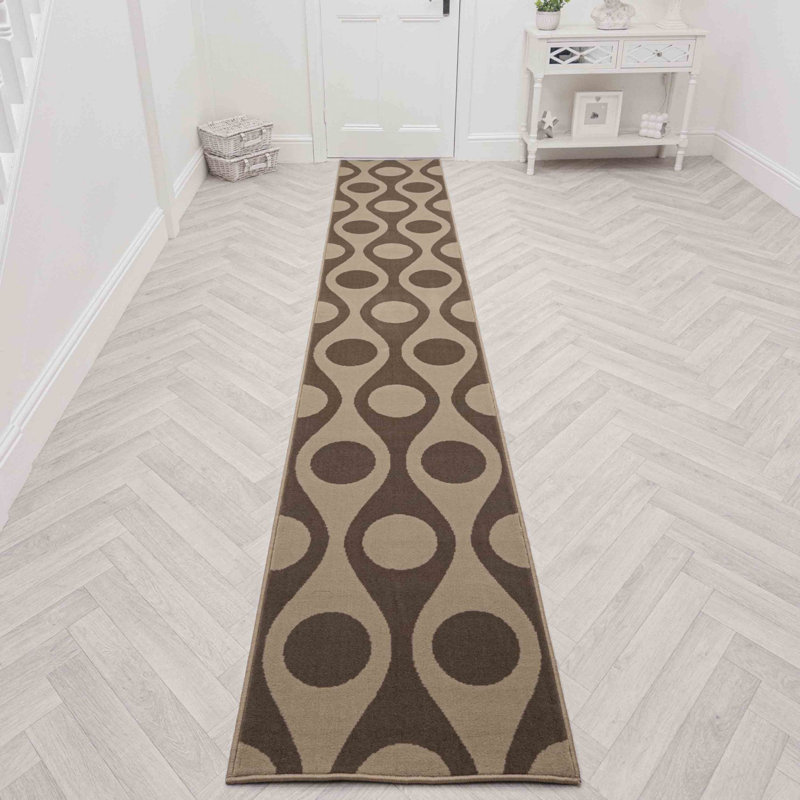 Runner Geometric Shapes Area Rug, Runner 60 x 150 cm