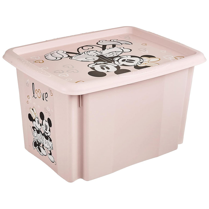 Keeeper Plastic Decorative Bin, Pink