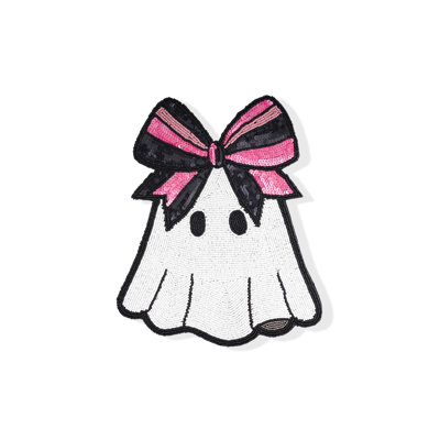 Boo-tiful Bow Beaded Halloween Placemat