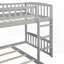 Lit simple superposé avec glissière et échelle, aucun sommier requis, robuste et durable-136159658