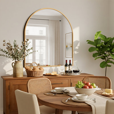 Flat Leaning and Wall Vanity Mirror