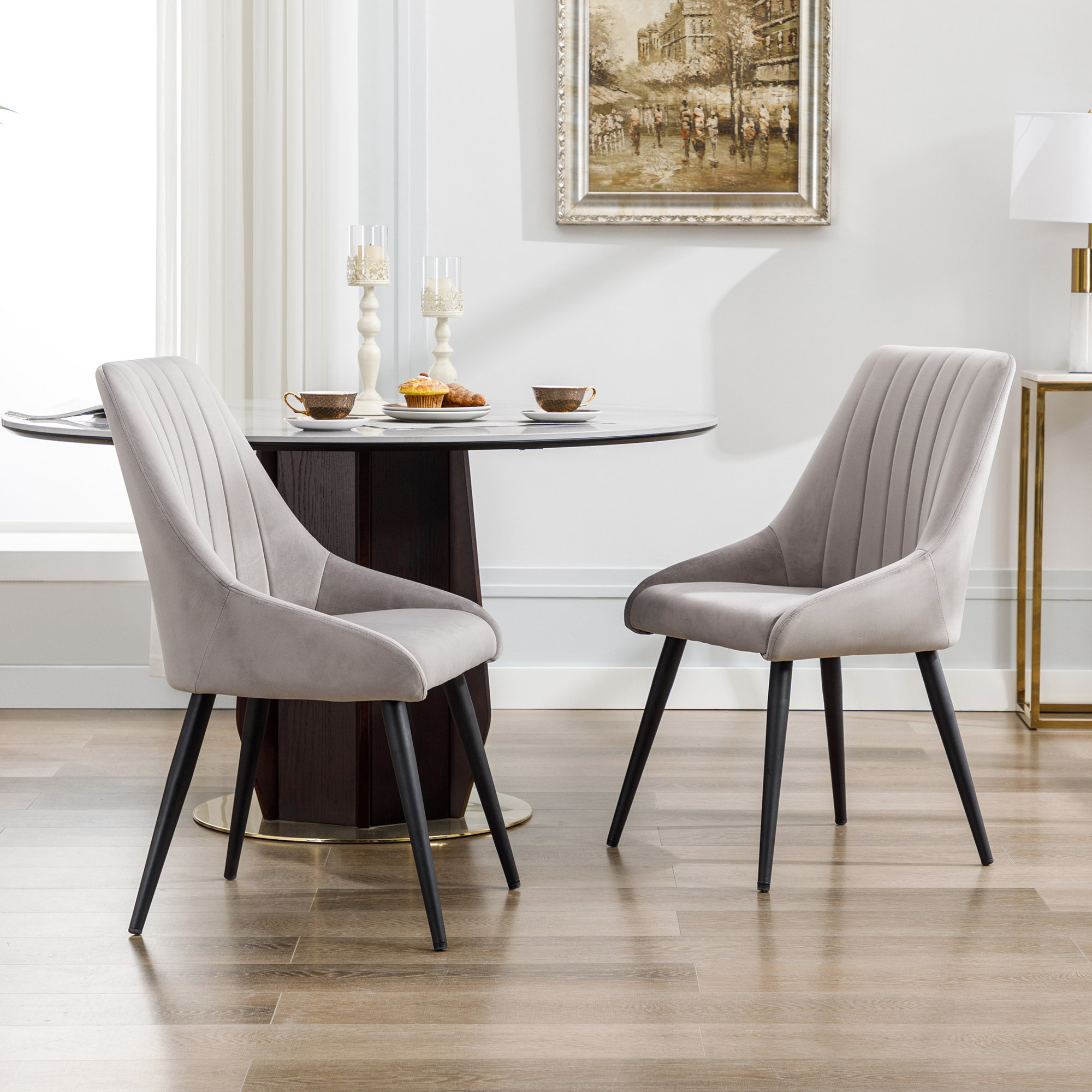 East Urban Home Chipman Tufted Velvet Side Chair Reviews