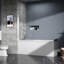 31"X55" Bathtub Screen Framless Shower Door Tempered Glass Shower Panel
