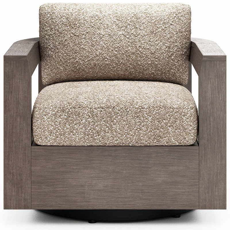 Beau Outdoor Swivel Lounge Chair, Graphite