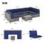 Ensemble de conversation modulaire en rotin 7 pièces avec coussins Algarin-1569642493