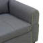 Canapé modulaire en forme de L avec porte-gobelet - gris foncé - gauche