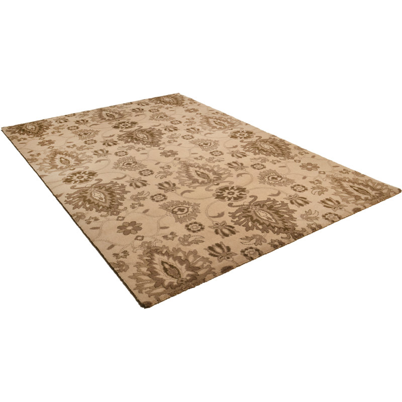 Sheryll Handwoven Beige Rug, Rectangular 160 x 230cm