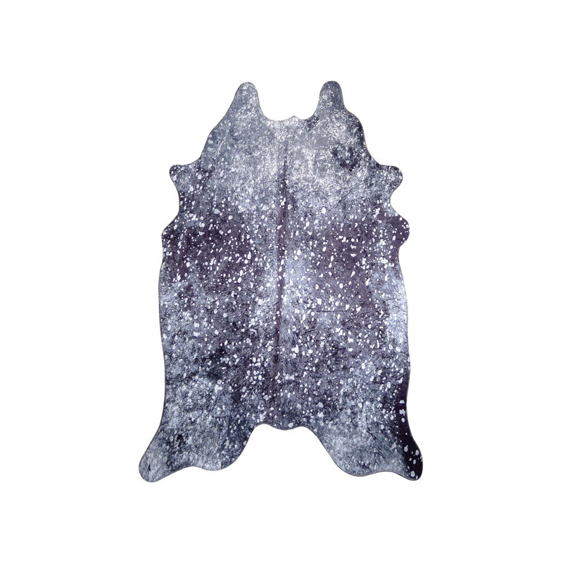 Tapis gris à imprimé animal Boun
