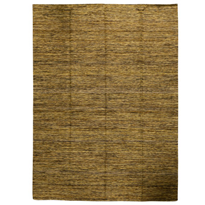 Tapis rectangulaire en coton tissé à plat