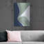 Ivy Bronx «Blue Green Abstract 3» par Danhui Nai, art mural en métal-1389050487