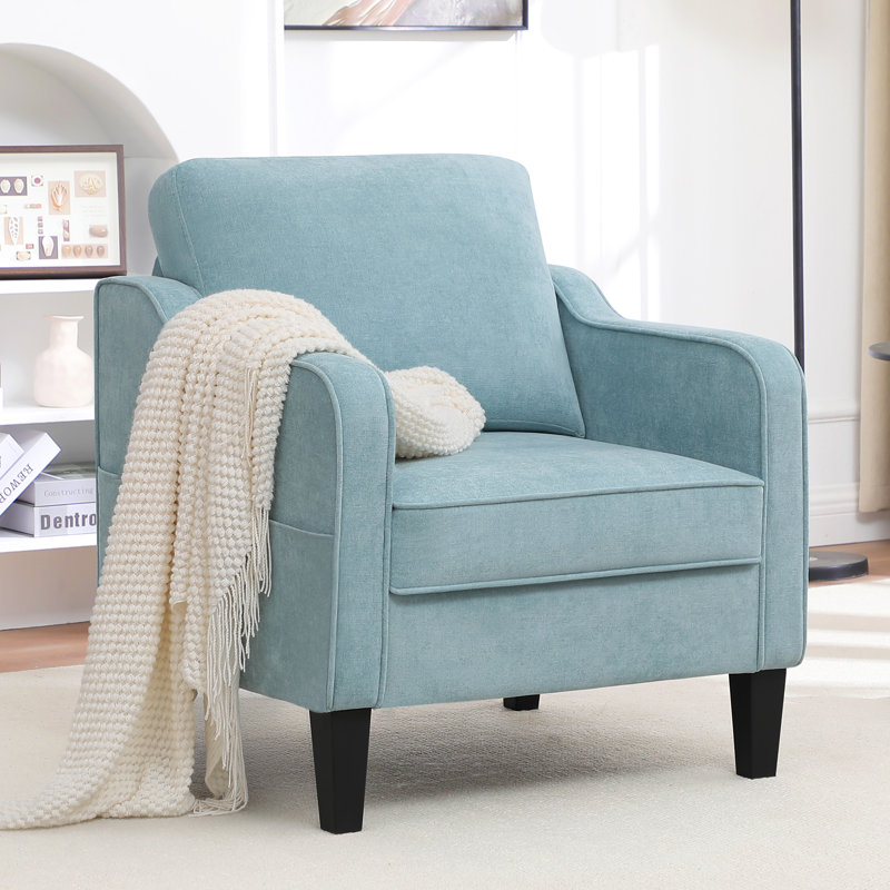 Chaises d'appoint Mid-Century avec coussins amovibles, Vert