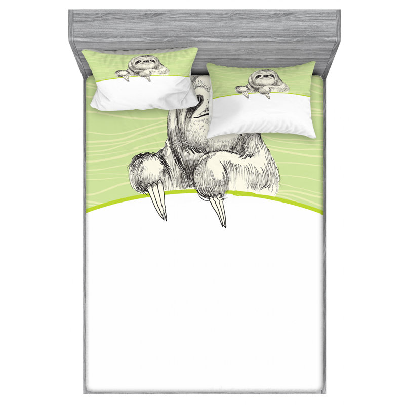 Microfiber Sheet Set, Queen Sheet Set with Fitted Sheet