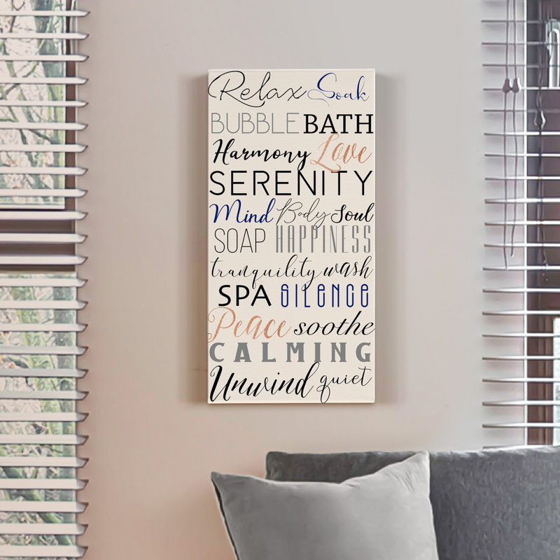 " Bath Expressions ", 16" H x 8" W x 1" D