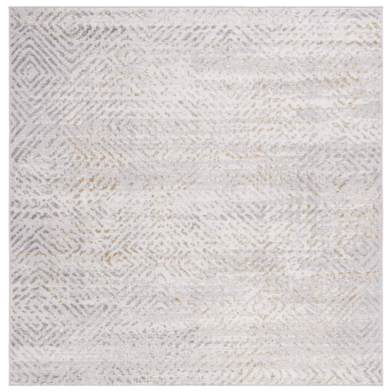 Tapis beige / gris clair Palma 330, Carré 6 pi 7 po