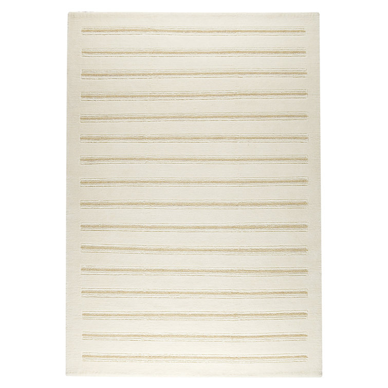 Tapis blanc noué à la main Litvak